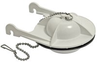 (image for) Danco 10764 Toilet Tank Flapper, Plastic, White, For: American Standard Cadet 3 Toilets