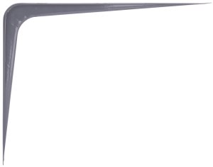(image for) ProSource 21141PGL-PS Shelf Bracket, 182 lb/Pair, 12 in L, 10 in H, Steel, Gray