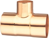 (image for) Elkhart Products 111R Series 32774 Reducing Pipe Tee, 3/4 x 3/4 x 1/2 in, Sweat, Copper