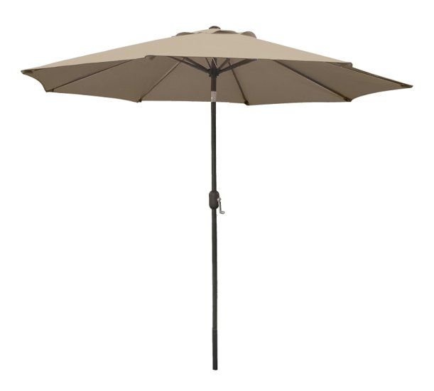 (image for) Seasonal Trends 60036 Crank Umbrella, 92.9 in H, 107.9 in W Canopy, 107.9 in L Canopy, Round Canopy, Steel Frame