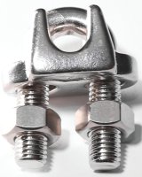 (image for) Baron 260S-1/16 Wire Rope Clip, 1/16 in Opening, Stainless Steel