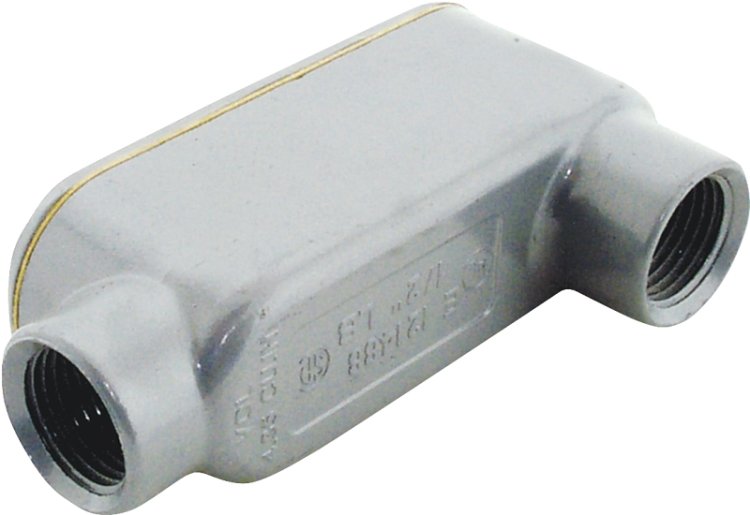 (image for) Halex 58605 Conduit Body, 1/2 in Hub, 4-1/4 in OAL, Threaded, Aluminum
