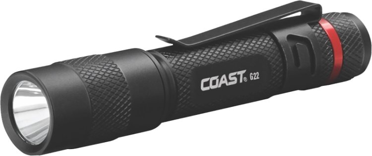 (image for) Coast G22 Penlight, AAA Battery, Alkaline Battery, LED Lamp, 100 Lumens High, 45 Lumens Low Lumens, Black