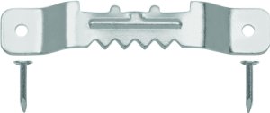 (image for) OOK 50202 Sawtooth Hanger, 20 lb, Steel, Brushed Nickel, 2/PK