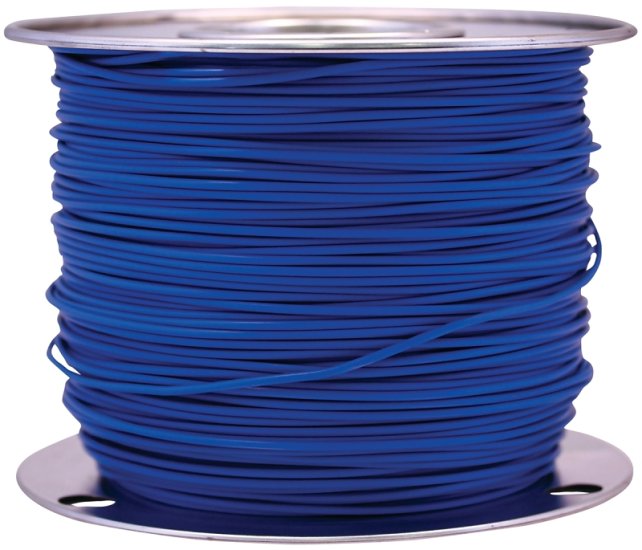 (image for) CCI 55669423 Primary Wire, 14 AWG Wire, 1-Conductor, 60 VDC, Copper Conductor, Blue Sheath, 100 ft L