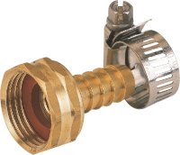 (image for) Landscapers Select GB934F3L Hose Coupling, 1/2 in, Female, Brass, Brass