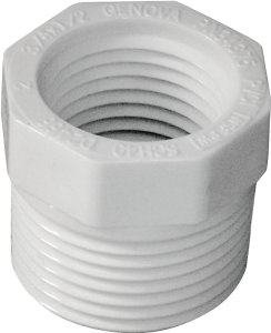 (image for) IPEX 435700 Bushing, 3/4 x 1/2 in, MPT x FPT, PVC, SCH 40 Schedule