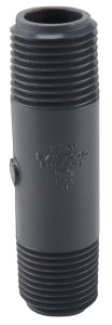 (image for) Genova 300 Series P-12-3 Pipe Nipple, 1/2 in, MIP, PVC, Gray, SCH 80 Schedule, 3 in L