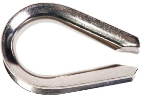 (image for) Baron 264EG-1/8 Wire Rope Thimble, 1/8 in Dia Cable, Steel, Electro-Galvanized