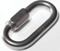 (image for) Baron 7350T-1/8 Quick Link, 132 lb Working Load, Steel, Zinc