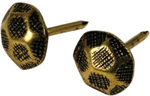 (image for) Hillman 122680 Furniture Nail, Antique Brass, Hammered Head