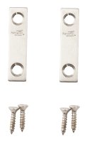 (image for) National Hardware N348-359 Mending Brace, 2 in L, 1/2 in W, Stainless Steel, Screw Mounting