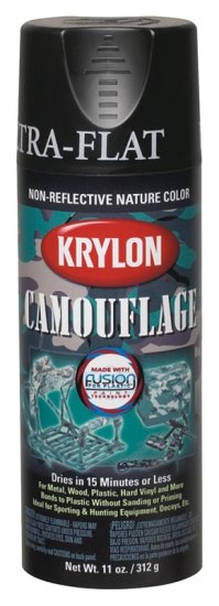 (image for) Krylon K04290777 Camouflage Spray Paint, Flat, Camouflage Black, 12 oz