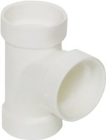 (image for) Canplas 192152L Sanitary Pipe Tee, 2 in, Hub, PVC, White