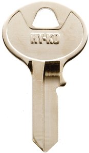 (image for) Hy-Ko 11010VR3 Key Blank, Brass, Nickel, For: Viro Cabinet, House Locks and Padlocks, VR3 Key Number