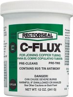(image for) Rectorseal C-Flux Series 74025 Soft Soldering Flux, 12 oz, Paste, Gray