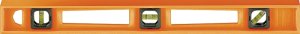 (image for) Johnson 7724-O I-Beam Level, 24 in L, 3-Vial, Non-Magnetic, Polystyrene, Orange