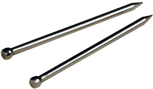 (image for) Hillman 122510 Wire Brad, 1 in L, Steel, Bright, Smooth Shank