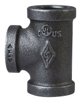 (image for) ProSource 11A-1 1/4B Pipe Tee, 1-1/4 in, Threaded, Malleable Iron, SCH 40 Schedule, 300 PSI Pressure