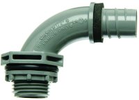 (image for) Carlon LN20DA-CTN Liquidtight Elbow, 1/2 in Trade Size, 90 deg Angle, PVC, NPT, Gray