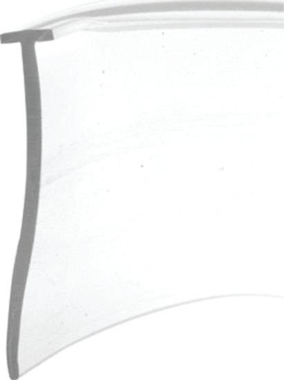 (image for) Prime-Line M 6211 Shower Door Bottom Seal, Swinging, Vinyl, Clear, For: Swinging Shower Doors and Tub Enclosures