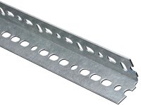 (image for) National Hardware 4020BC Series N341-115 Slotted Angle Stock, 1-1/2 in L Leg, 96 in L, 0.074 in Thick, Steel, Galvanized