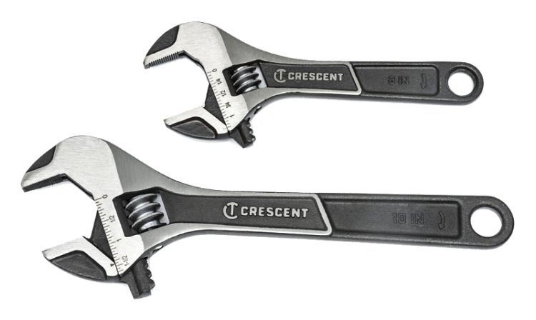 (image for) Crescent ATWJ2610VS Wrench Set, 2-Piece, Alloy Steel, Black Phosphate