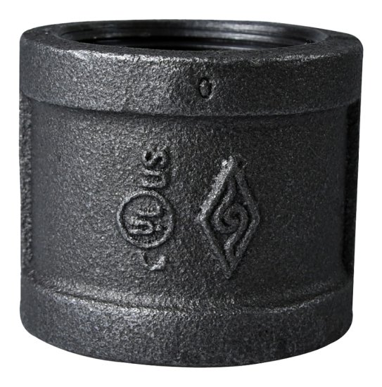 (image for) ProSource B220 40 Pipe Coupling, 1-1/2 in, FIP, Steel, SCH 40 Schedule, 300 psi Pressure
