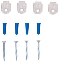 (image for) ProSource PH-121143-PS Mirror Holder, Plastic, Clear, Clear, Screw Mounting