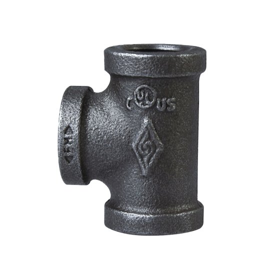 (image for) ProSource 11A-3/4B Pipe Tee, 3/4 in, Threaded, Malleable Iron, SCH 40 Schedule, 300 PSI Pressure