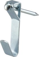 (image for) OOK 50052 Conventional Hook, 20 lb, Steel, Zinc, 10/PK