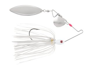 (image for) blaze BLSP14-8 Fishing Lure, Classic Spinnerbait, Silicone, White Lure, 1/4 oz Weight