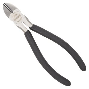(image for) Vulcan JL-NP006 Diagonal Cutting Plier, 6 in OAL, 1 mm Cutting Capacity, 0.75 in Jaw Opening, Black Handle