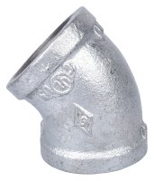 (image for) ProSource 4-1-1/4G Pipe Elbow, 1-1/4 in, Threaded, 45 deg Angle, SCH 40 Schedule, 300 psi Pressure