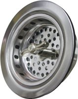 (image for) ProSource 122048 Basket Strainer Assembly, 4.4 in Dia, For: 3-1/2 to 4 in Dia Opening Sink