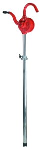 (image for) LubriMatic 55-303 Barrel Pump, 42 in L Suction Tube, 1-1/16 in Outlet, 1 gal/18 Revolutions, Iron/Steel