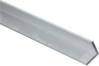 (image for) National Hardware 4204BC Series N247-411 Angle Stock, 1 in L Leg, 48 in L, 1/8 in Thick, Aluminum, Mill