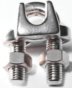 (image for) Baron 260S-1/2 Wire Rope Clip, 1/2 in Opening, Stainless Steel