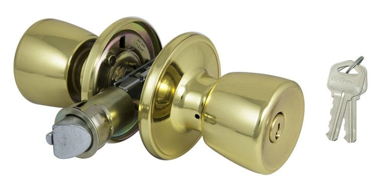(image for) ProSource T-5764PB-ET Entry Knob, Brass, Polished Brass