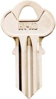 (image for) Hy-Ko 11010CG6 Key Blank, Brass, Nickel, For: Chicago Cabinet, House Locks and Padlocks, CG6 Key Number