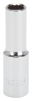 (image for) Vulcan MT6528973 Drive Socket, 12 mm Socket, 1/2 in Drive, 12-Point, Chrome Vanadium Steel, Chrome