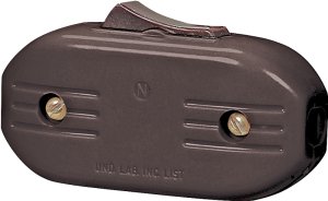 (image for) Eaton Wiring Devices 933 933B-BOX Switch, 3 A, 120 V, Screw Terminal, Phenolic, Brown