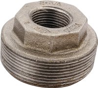 (image for) ProSource B241 10X6 Pipe Bushing, 3/8 x 1/8 in, MIP x FIP, Malleable Iron, SCH 40 Schedule, 300 psi Pressure