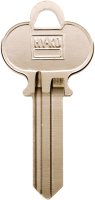 (image for) Hy-Ko 11010ER1 Key Blank, Brass, Nickel, For: Earle Cabinet, House Locks and Padlocks