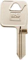 (image for) Hy-Ko 11010TM12 Key Blank, Brass, Nickel, For: Trimark Cabinet, House Locks and Padlocks, TM12 Key Number