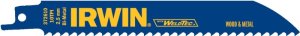 (image for) Irwin 372610 Reciprocating Saw Blade, 2 in W, 6 in L, 10 TPI, Bi-Metal Cutting Edge