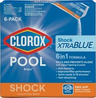 (image for) Clorox POOL & Spa Shock XtraBlue 36006CLX Pool Chemical, 1 lb Bottle, Chlorine