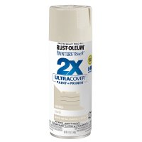 (image for) Rust-Oleum Painter's Touch 2X Ultra Cover 334023 Spray Paint, Gloss, Almond, 12 oz, Aerosol Can