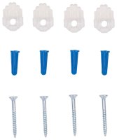 (image for) ProSource PH-121144-PS Mirror Holder, Plastic, Clear, Clear, Screw Mounting