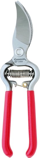 (image for) Corona BP 3160 Pruning Shear, 3/4 in Cutting Capacity, Steel Blade, Bypass Blade, Steel Handle, Cushion-Grip Handle